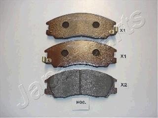 Тормозные колодки, дисковый тормоз (набор) JAPANPARTS PAH06AF (фото 1)