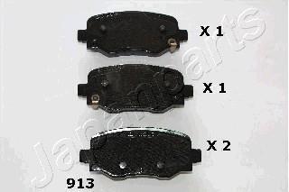 Комплект тормозных колодок JAPANPARTS PP-913AF (фото 1)