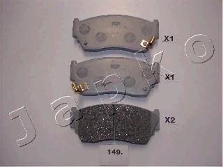 Тормозные колодки, дисковый тормоз (набор) JAPKO 50149 (фото 1)