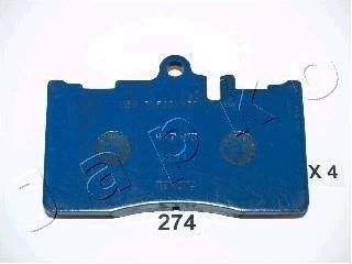 Тормозные колодки, дисковый тормоз (набор) JAPKO 50274 (фото 1)