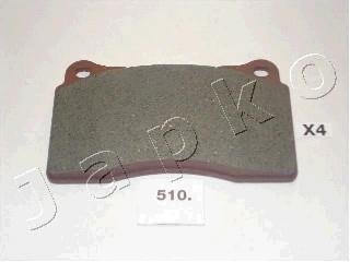 Тормозные колодки, дисковый тормоз (набор) JAPKO 50510