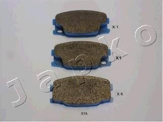 Тормозные колодки, дисковый тормоз (набор) JAPKO 50514 (фото 1)
