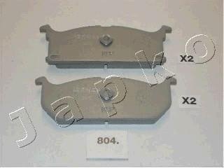 Тормозные колодки, дисковый тормоз (набор) JAPKO 50804 (фото 1)