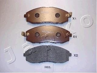 Тормозные колодки, дисковый тормоз (набор) JAPKO 50H02 (фото 1)
