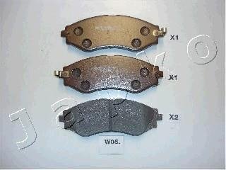 Комплект тормозных колодок, дисковый тормоз JAPKO 50W05