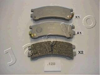 Тормозные колодки, дисковый тормоз (набор) JAPKO 51128 (фото 1)