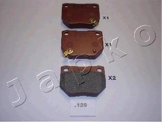 Тормозные колодки, дисковый тормоз (набор) JAPKO 51129 (фото 1)