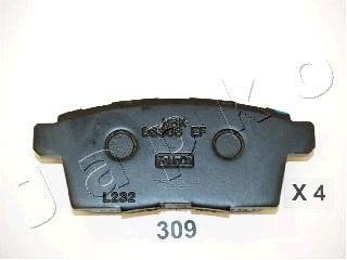 Тормозные колодки, дисковый тормоз (набор) JAPKO 51309