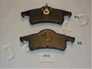 Гальмівні колодки, дискове гальмо (набір) JAPKO 51992