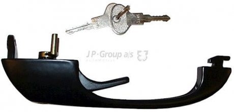 Ручка передньої двері зовнішня T3 -92 Л/Пр (+вставка замка/ключ) JP GROUP 1187100200 (фото 1)