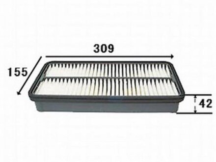 Фільтр повітряний двигуна JS ASAKASHI A161J