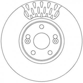 Гальмівний диск Jurid 562150JC
