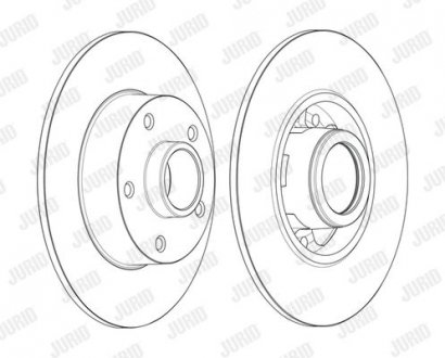 Диск гальмівний Jurid 562371JC-1