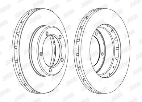 Гальмівний диск Jurid 562559JC1