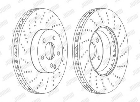 Диск тормозной !.. Jurid 562634JC1 (фото 1)