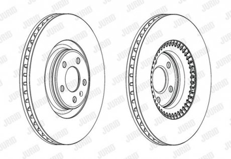 Диск тормозной !.. Jurid 562771JC1