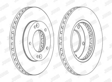 Диск тормозной !.. Jurid 562772JC1