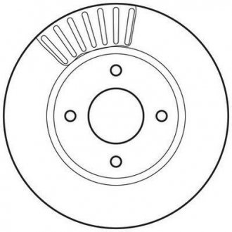 Тормозной диск Jurid 562811JC (фото 1)