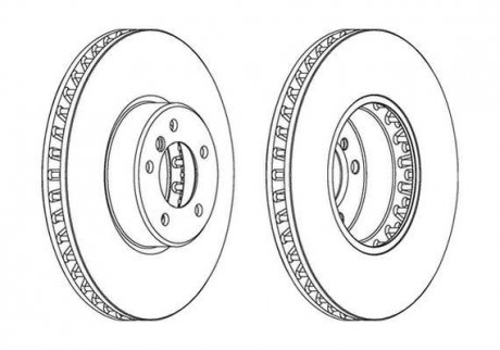 Тормозной диск Jurid 563045JC1 (фото 1)