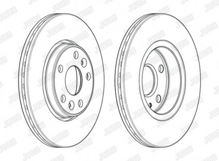 Гальмівний диск Jurid 563080JC
