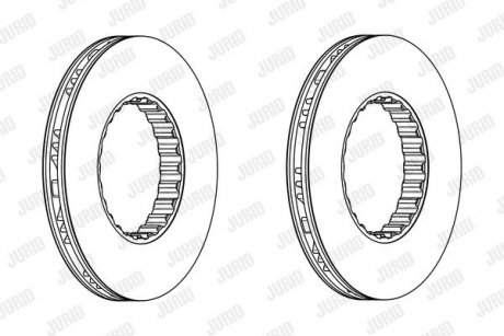 Диск гальмівний Jurid 569214J (фото 1)