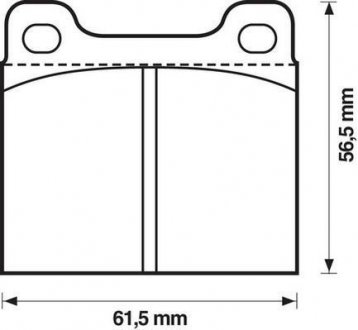 Комплект тормозных колодок, дисковый тормоз Jurid 571279J