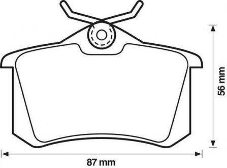 Комплект тормозных колодок, дисковый тормоз Jurid 571361J (фото 1)