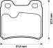Гальмівні колодки, дискове гальмо (набір) Jurid 571407J (фото 1)