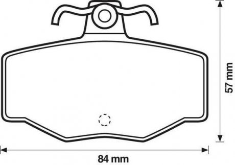 Комплект тормозных колодок, дисковый тормоз Jurid 571421J (фото 1)