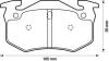 Тормозные колодки, дисковый тормоз (набор) Jurid 571747J (фото 1)