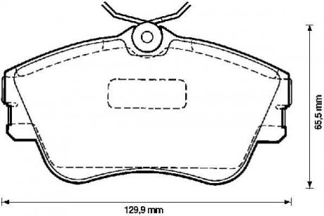 Тормозные колодки, дисковый тормоз (набор) Jurid 571847J (фото 1)