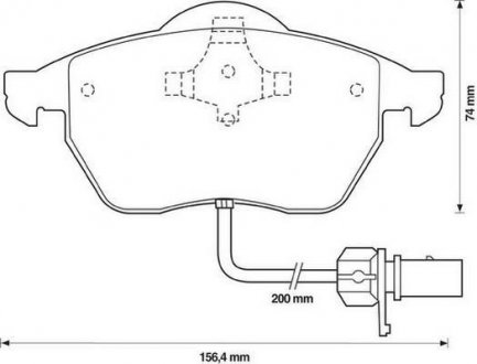 Комплект тормозных колодок, дисковый тормоз Jurid 571982J (фото 1)