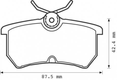 Комплект тормозных колодок, дисковый тормоз Jurid 571998J