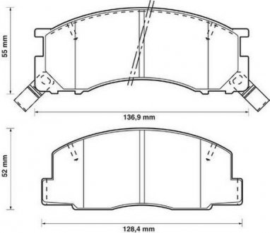 Тормозные колодки, дисковый тормоз (набор) Jurid 572342J (фото 1)