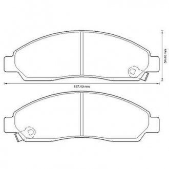 Тормозные колодки, дисковый тормоз (набор) Jurid 572643J