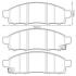Тормозные колодки, дисковый тормоз (набор) Jurid 572646J (фото 1)