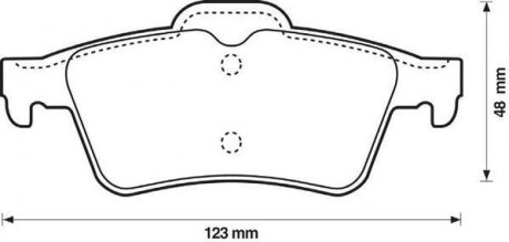 Комплект тормозных колодок, дисковый тормоз Jurid 573018J (фото 1)