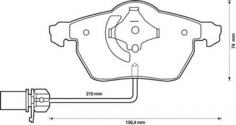 Комплект тормозных колодок, дисковый тормоз Jurid 573037J (фото 1)