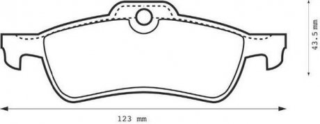 Тормозные колодки, дисковый тормоз (набор) Jurid 573056J (фото 1)