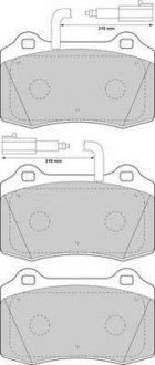 Тормозные колодки, дисковый тормоз (набор) Jurid 573079J