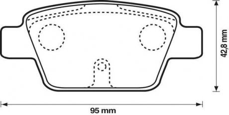 Тормозные колодки, дисковый тормоз (набор) Jurid 573105J (фото 1)