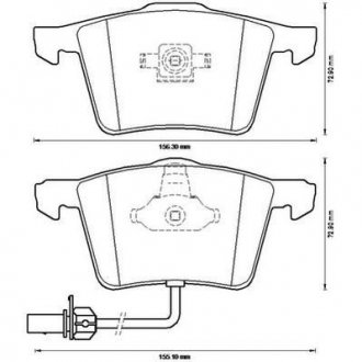 Комплект тормозных колодок, дисковый тормоз Jurid 573196J (фото 1)