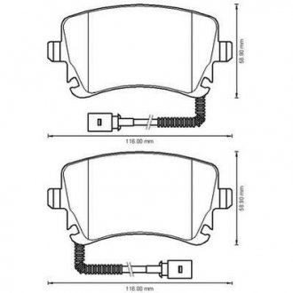 Комплект тормозных колодок, дисковый тормоз Jurid 573225J