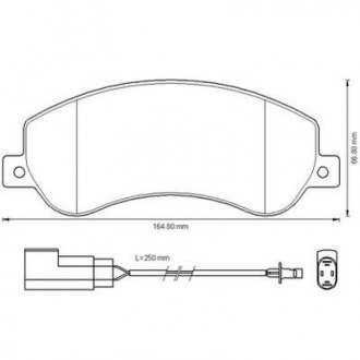 FORD Тормозные колодки передние Transit 06-, VW AMAROK 10- Jurid 573275J (фото 1)