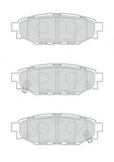 Комплект тормозных колодок, дисковый тормоз Jurid 573380J (фото 1)