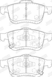 Комплект гальмівних накладок, дискове гальмо Jurid 573806J