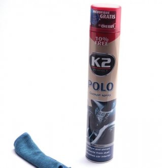 Полироль для торпедо &quot;вишня&quot;&quot; / PERFECT POLO COCKPIT SPRAY 750ML CHERRY K2 K407WI1 (фото 1)