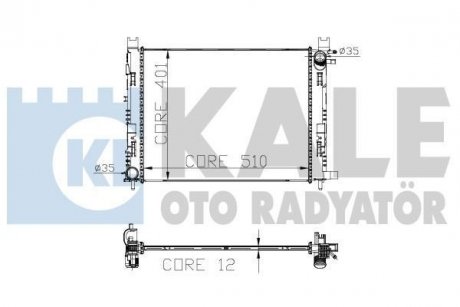 Радіатор охолодження Renault Dokker, Logan KALE OTO RADYATOR 305900