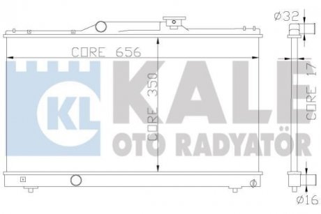 KALE TOYOTA Радиатор охлаждения Corolla 1.3/1.6 92- KALE OTO RADYATOR 342325