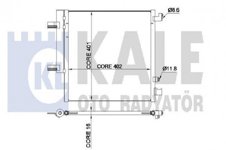 Конденсатор KALE OTO RADYATOR 342515